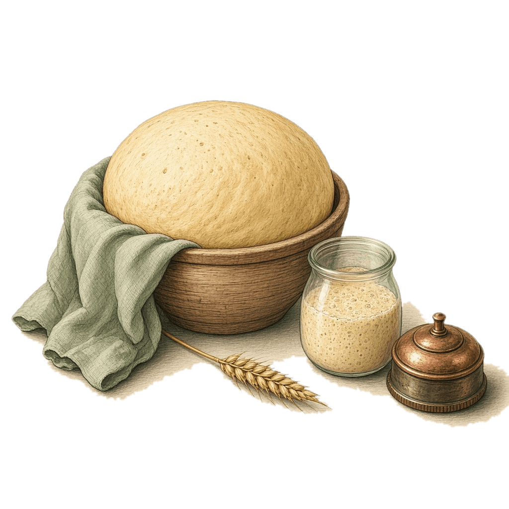 Impasto a lievitazione naturale con pasta madre